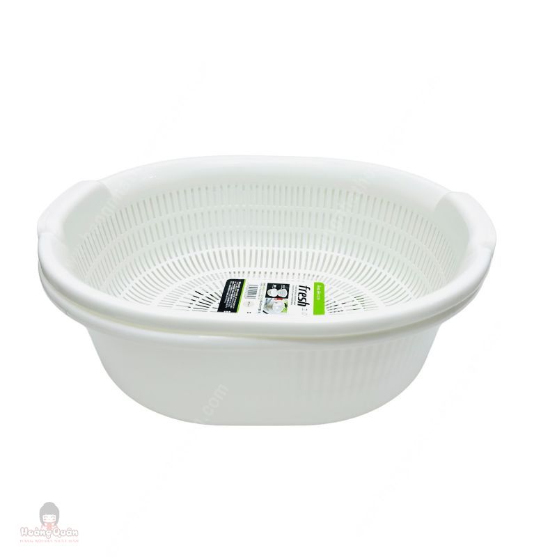 Rổ Nhựa Trắng Fresh 5.3L