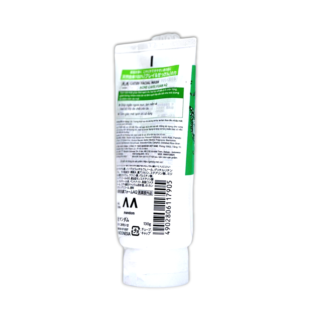Sữa Rửa Mặt Nam Gatsby Acne Care Foam 130g (X.Lá)