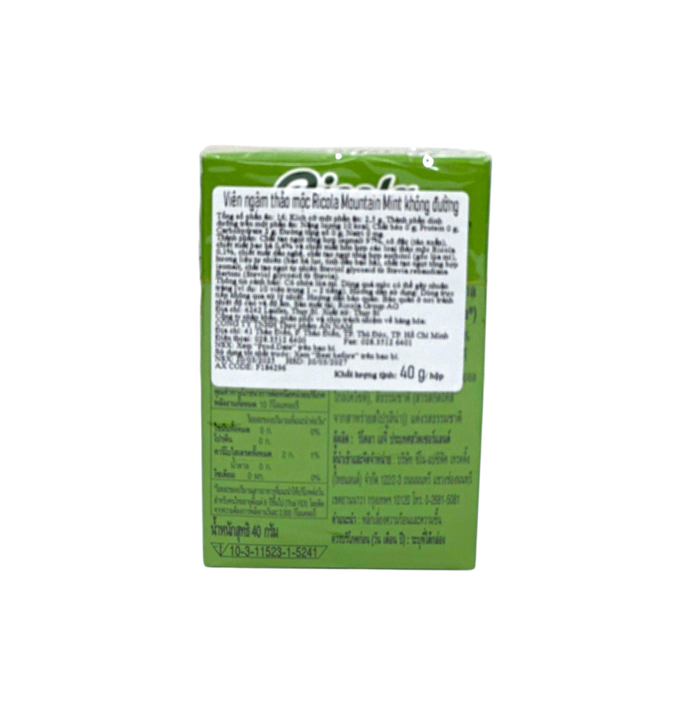 Kẹo Thảo Mộc Ricola Không Đường 40g (Táo Bạc Hà AppleMint)