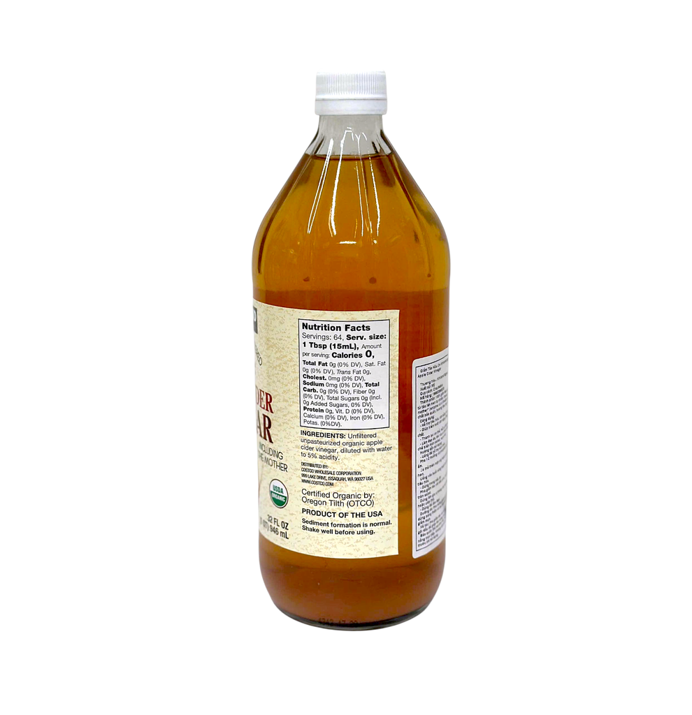 Giấm Táo Hữu Cơ Kirkland Signature Organic Apple Cider Vinegar 946ml Mỹ