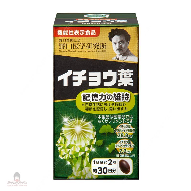 Viên Uống Bổ Não Premium Ginko Leaf Noguchi 60V
