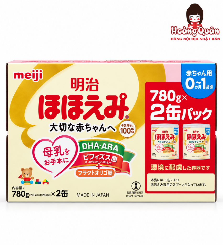 Sữa Meiji 0-1 (Cho Trẻ Dưới 1 Tuổi) 800g