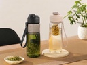 Bình Tritan Có Lõi Lọc Trà Gắn Nam Châm Kaiyo 700ml Màu Đen