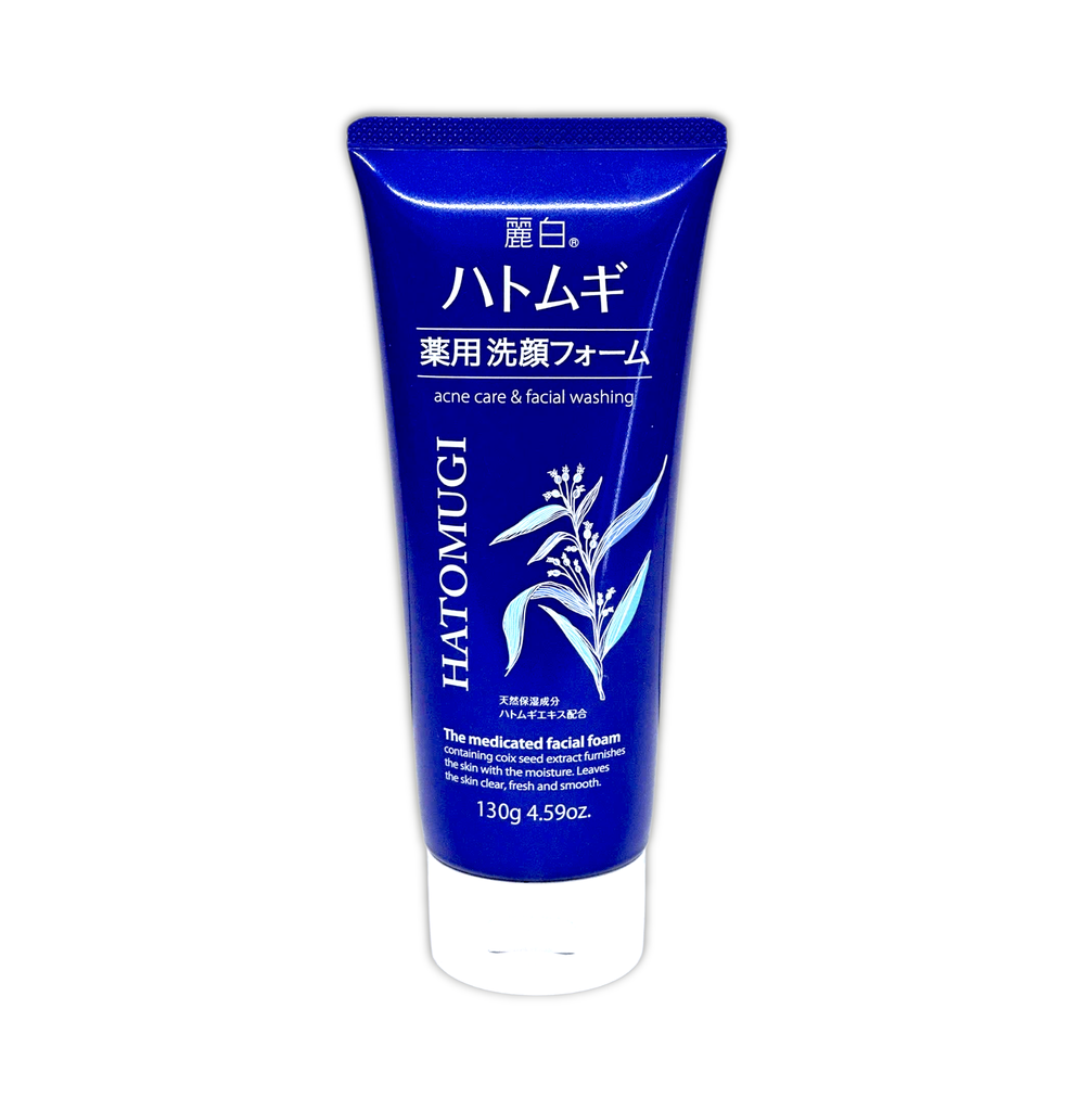 Sữa Rửa Mặt Hatomugi Trị Mụn Dưỡng Ẩm 130gr ( Xanh)