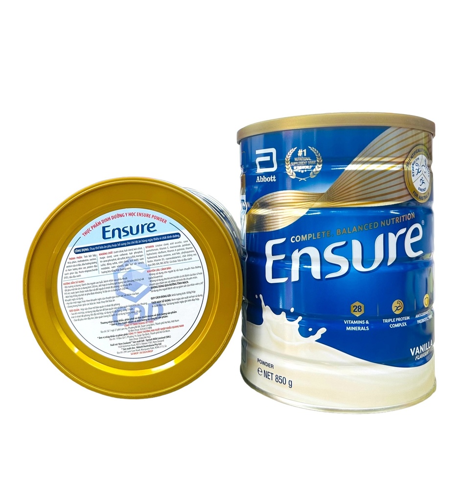 Sữa Bột Ensure Hương Vani 850g (Úc)