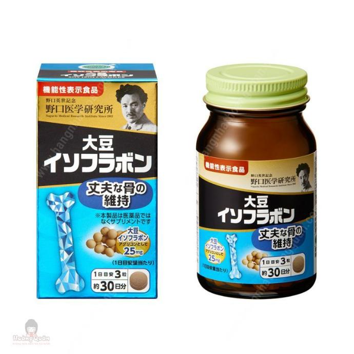TPBVSK Soy Isoflavones Giúp Tăng Mật Độ Xương, Giảm Tình Trạng Loãng Xương Noguchi 90 Viên