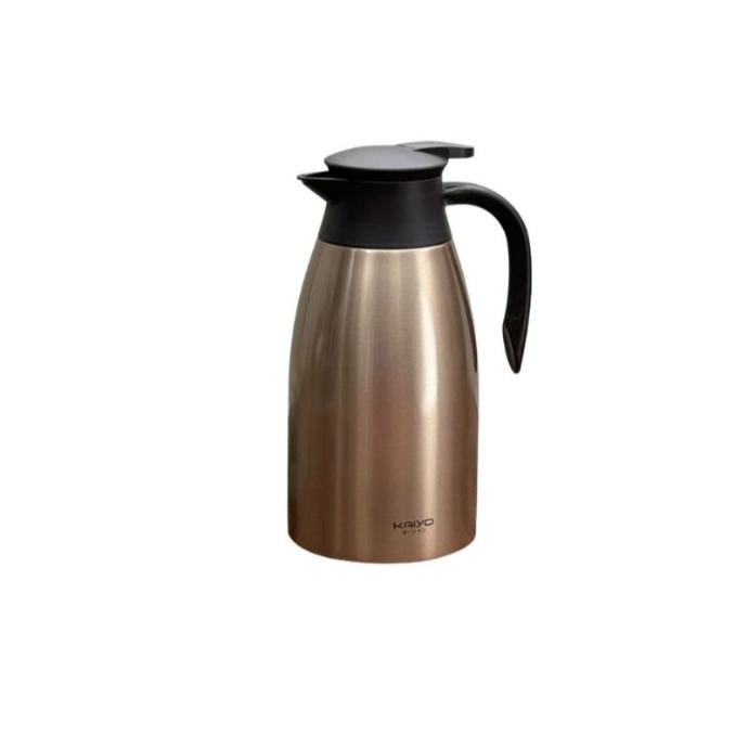 Phích Giữ Nhiệt 2 Lớp inox Kaiyo Màu Ngọc Trai Vàng 2L