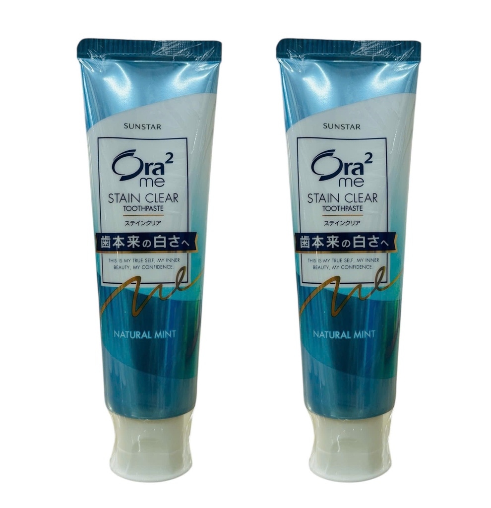 Kem Đánh Răng Hương Bạc Hà Tự Nhiên Ora2 Sunstar 140Gr 
