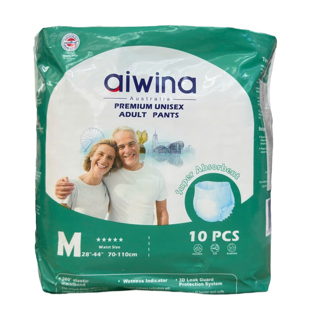 Tã Quần Người Lớn Cao Cấp Aiwina 10 Miếng Size M