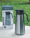 Bình Giữ Nhiệt Inox 304 Có Lưới Lọc Trà Kaiyo, Dung Tích 1L8, Màu Ghi