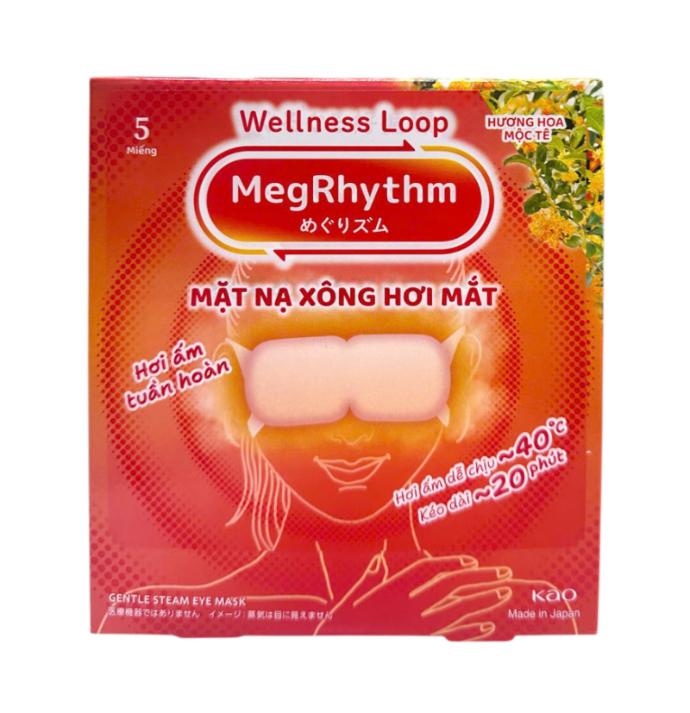 Mặt Nạ Xông Hơi Mắt MegRhythm 5M Hương Hoa Mộc Tê