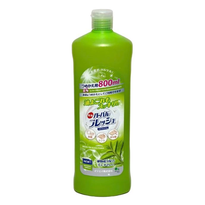 Nước Rửa Chén Đậm Đặc Hương Trà Xanh Mitsuei 800Ml 