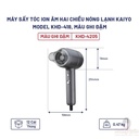 Máy Sấy Tóc Ion Âm Hai Chiều Nóng Lạnh Kaiyo KHD-418 Màu Ghi Đậm