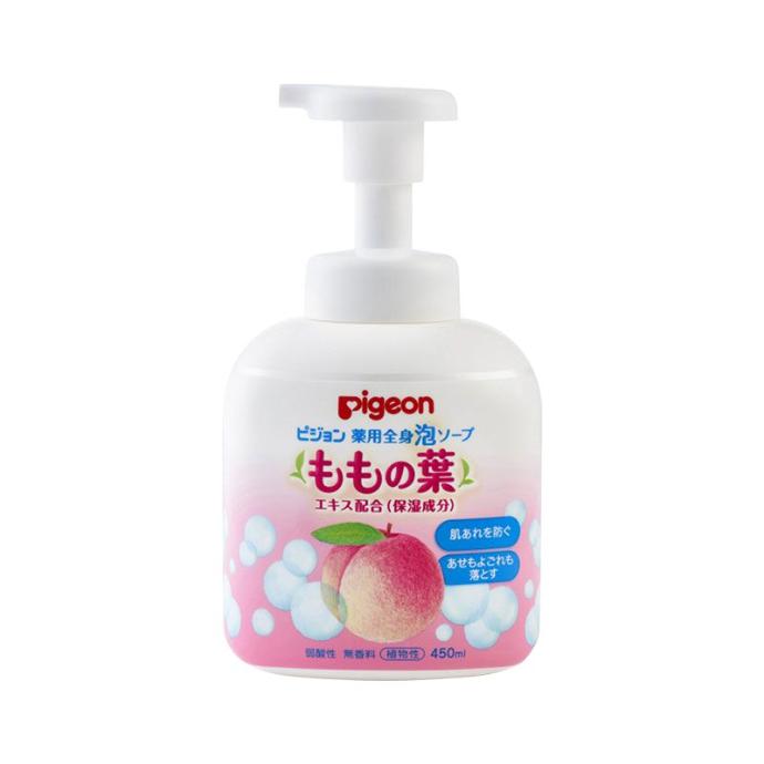 Sữa Tắm Gội Tạo Bọt Pigeon Chiết Xuất Lá Đào 450ml