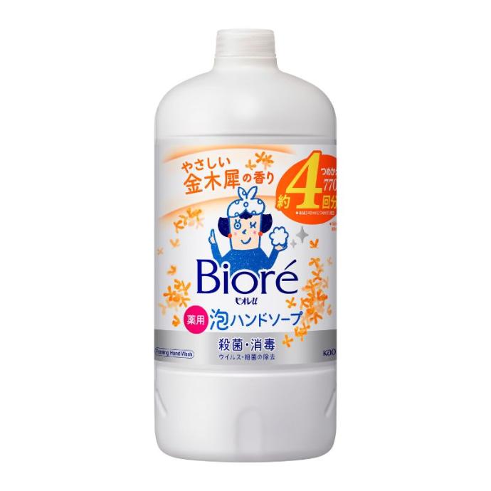 Nước Rửa Tay Bioré Hương Hoa Mộc Tê 770ml Chai Refill  