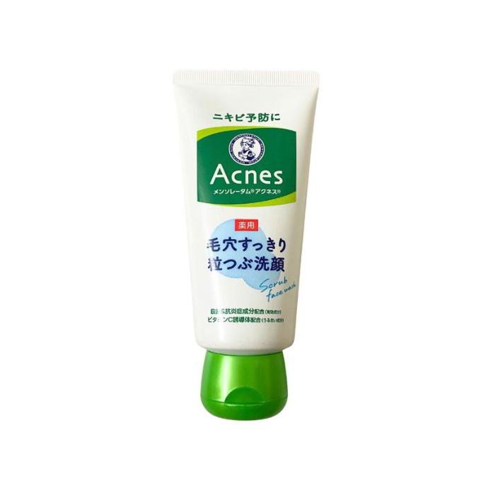 Sữa Rửa Mặt Trị Mụn Có Hạt Rohto Mentholatum Acnes 130g