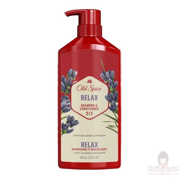 Dầu Gội Xả 2in1 Old Spice Cho Nam Relax 650ml
