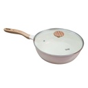 Chảo nhôm đúc chống dính Ceramic Todaii – size 26cm sâu lòng kèm nắp