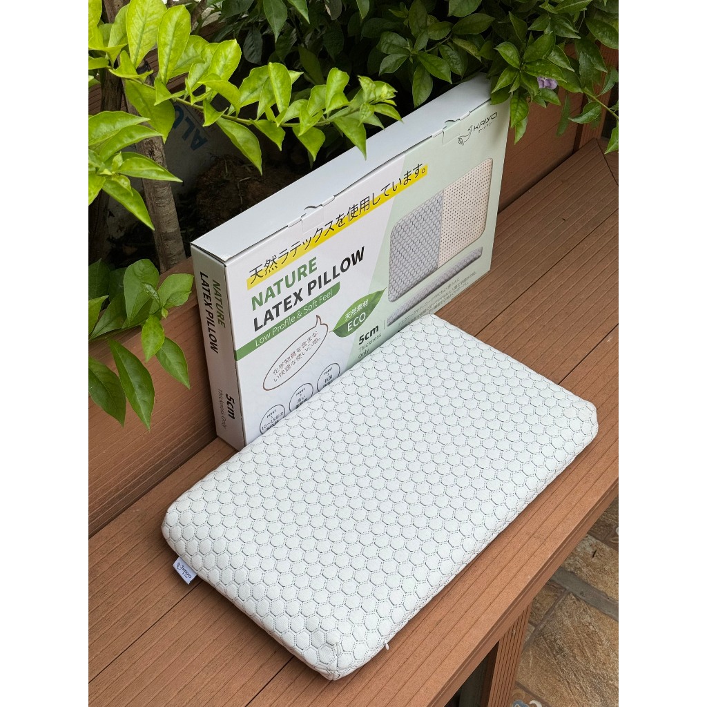 Gối Cao Su Tự Nhiên Kaiyo Dáng Thấp 5Cm