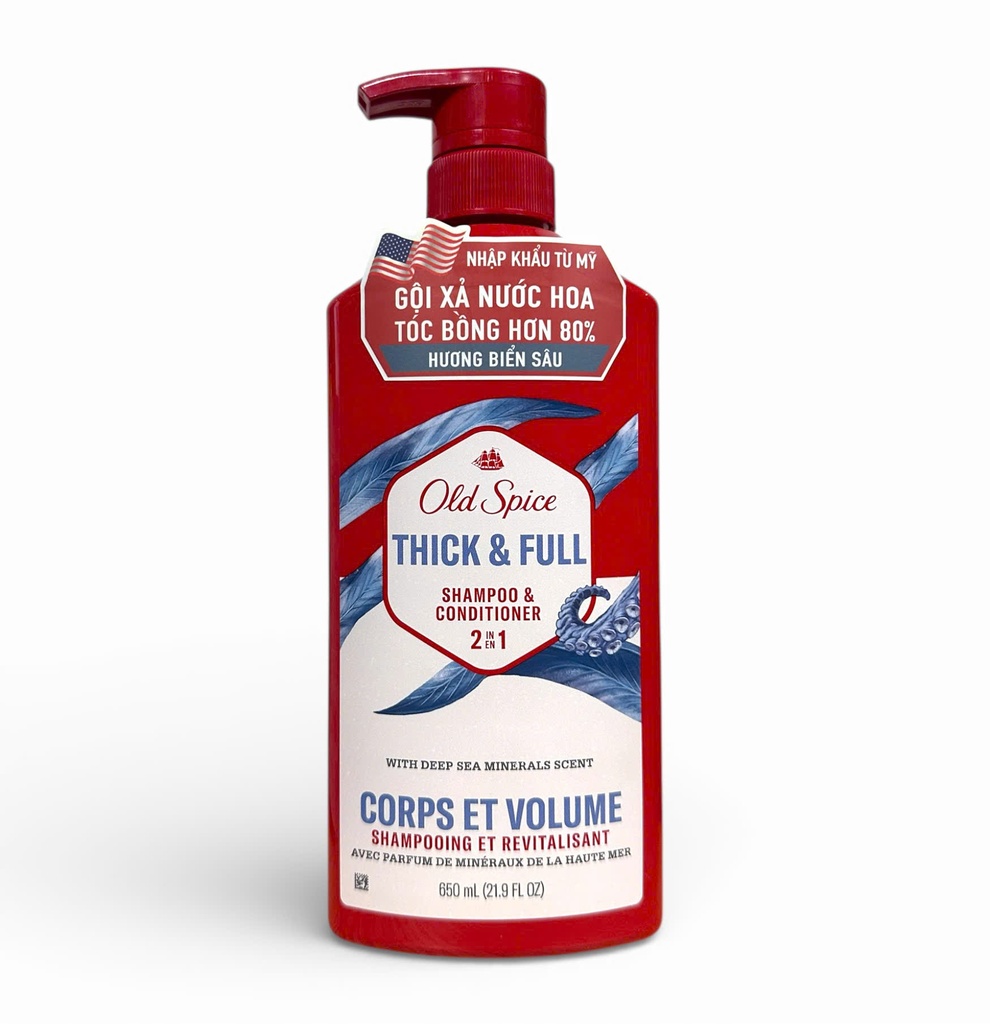 Dầu Gội Xả 2in1 Old Spice Cho Nam Hương Huyền Bí 650ml
