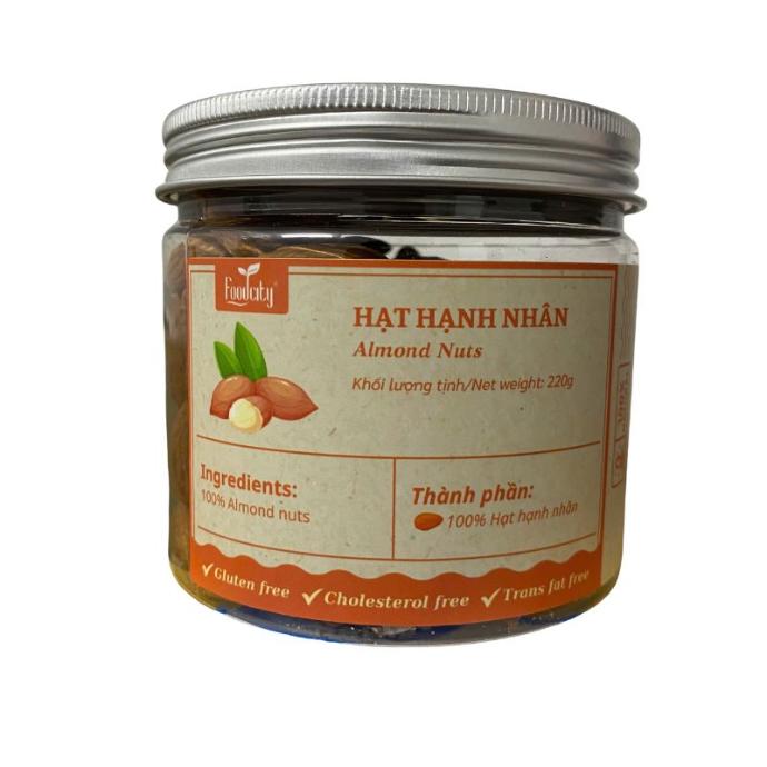 Hạt Hạnh Nhân Food City 220g