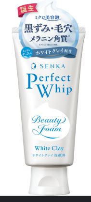 Sữa Rửa Mặt Senka Perfect Whip Đất Sét Trắng Làm Đều Màu Da 120g(NĐ)