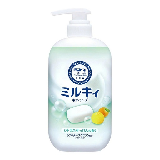 Sữa Tắm Bọt Mịn Dịu Nhẹ Cow Hương Cam Chanh 500ml