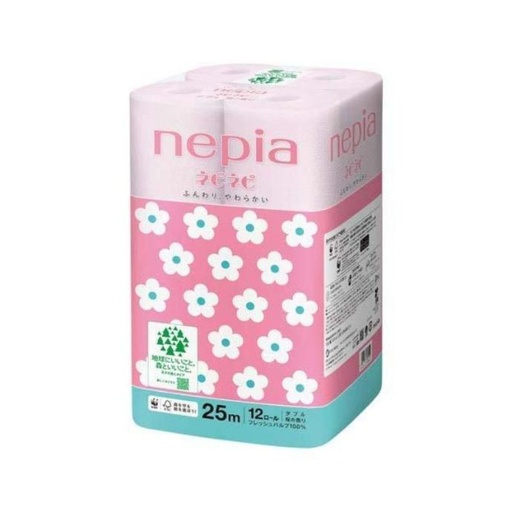 Giấy Vệ Sinh Nepia 2 Lớp Hương Anh Đào (Lốc 12 Cuộn)