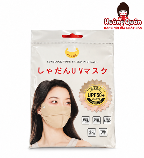 Khẩu Trang Vải Chống Nắng Vairo UV 99% CUT