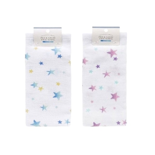 Khăn Mặt Cotton 2 Lớp Mẫu Ngôi Sao