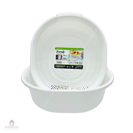 Rổ Nhựa Trắng Fresh 5.3L