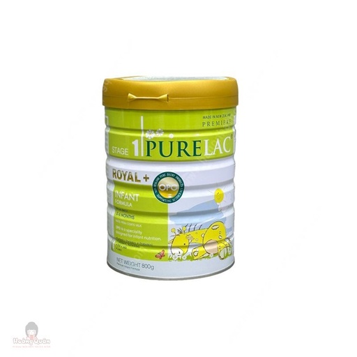Sữa Dinh Dưỡng PureLac Royal Plus Stage 1 Cho Bé Từ 0-6 Tháng 800G