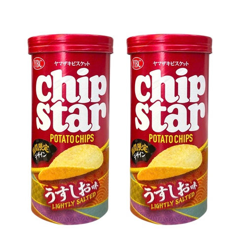 Snack Khoai Tây YBC Chip Star Vị Muối Nhạt 45g (Đỏ)
