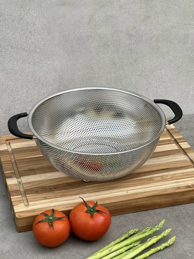Rổ Inox Kaiyo 2 Tay Cầm Có Chân 25,5cm