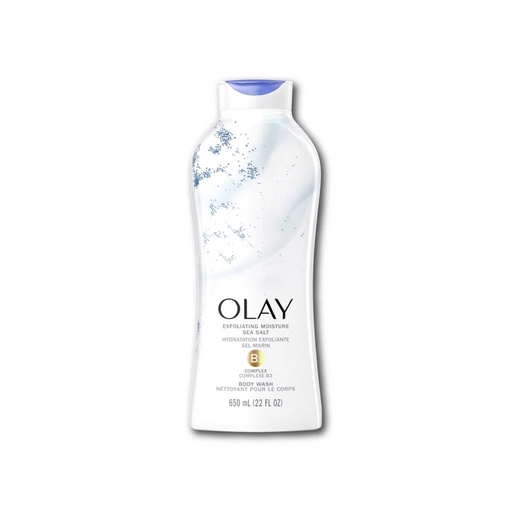 Sữa Tắm Dưỡng Ẩm Olay Tẩy Tế Bào Chết Với Muối Biển 650ml