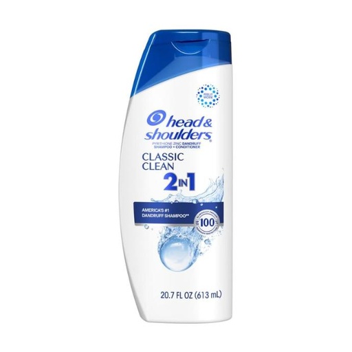 Dầu Gội Xả 2in1 H&S Classic Clean Sạch Sâu Sảng Khoái 613ml - USA