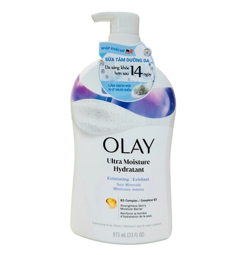 Sữa Tắm Dưỡng Da Olay Tẩy Tế Bào Chết Với Muối Biển 975ml