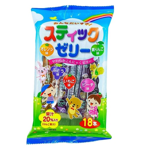 Thạch Que Ribon Vị Trái Cây (18 Que - 290g/gói)