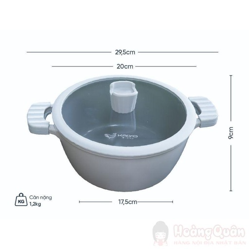Nồi Nhôm Đúc Full Induction Ocean Waves Kaiyo, 20Cm