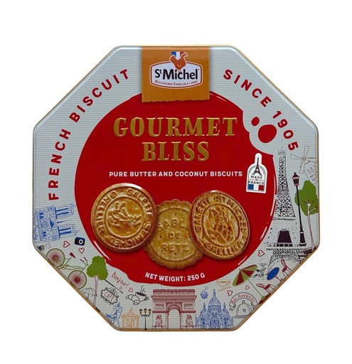 Bánh Quy St Michel France Gourmet Bliss 250g Hộp Bát Giác