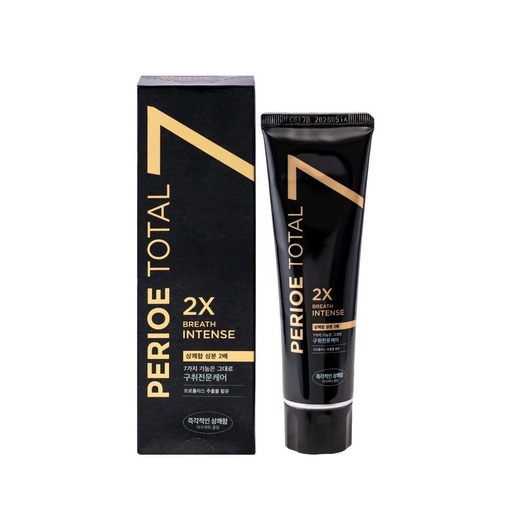 Kem Đánh Răng Perioe Total 7 Intense Refresh Cooling Toothpaste 120g (Màu Đen)