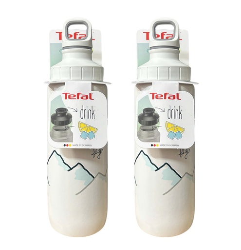 Bình Nước Tefal Drink2go Light Steel Adventure 0.6L (White)