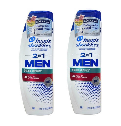 Dầu Gội Xả 2in1 H&S Men Old Spice Pure Sport  For Men 370ml - USA
