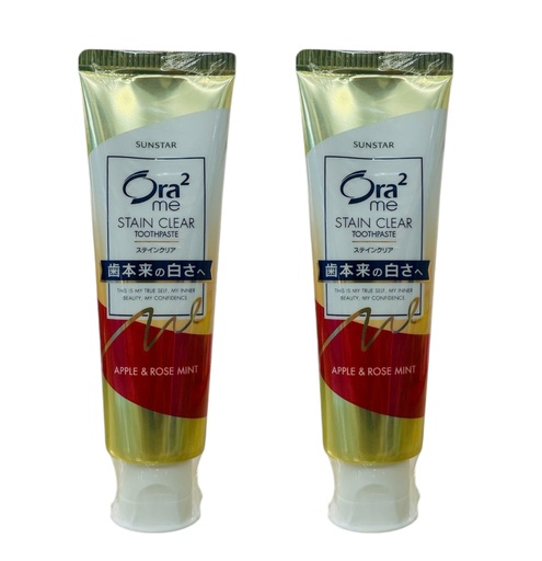 Kem Đánh Răng Hương Táo Và Hoa Hồng Ora2 Sunstar 140Gr 