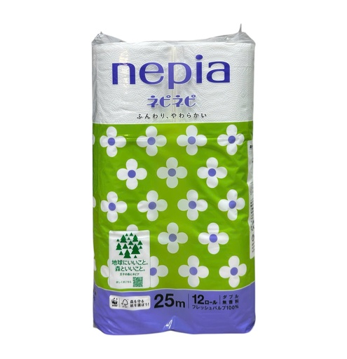 Giấy Vệ Sinh Nepia Không Mùi 2 Lớp (Lốc 12 Cuộn)