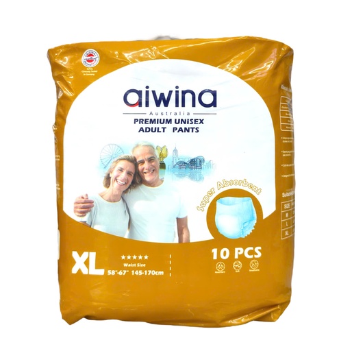 Tã Quần Người Lớn Cao Cấp Aiwina 10 Miếng Size XL