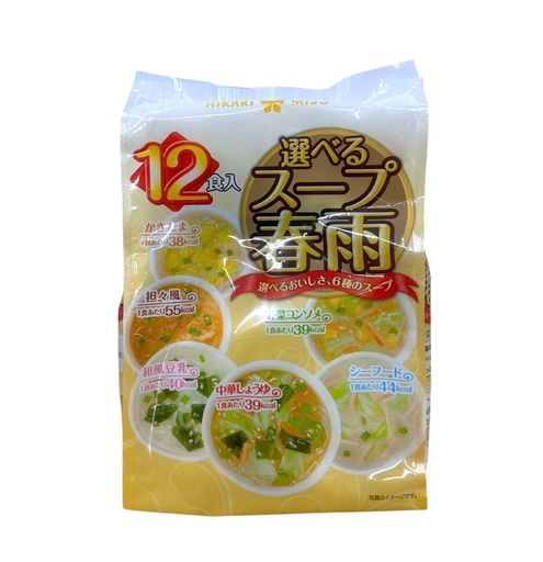 Miến Ăn Liền 6 Vị Hikari Miso 12 gói