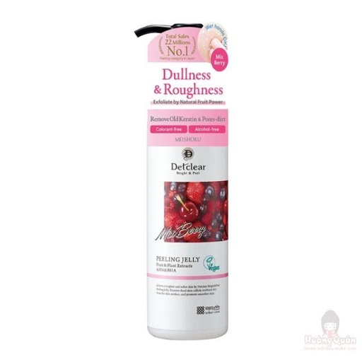 Gel Tẩy Tế Bào Chết Meishoku Detclear Vegan 180ml (Hương Dâu)
