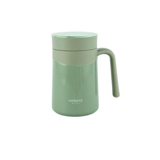 Cốc Giữ Nhiệt 2 Lớp Inox Kaiyo Kèm Lõi Lọc Trà 350Ml, Màu Xanh Mint