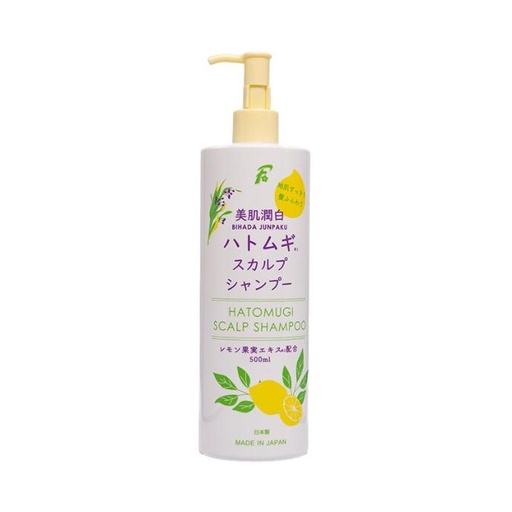Dầu Gội Bihada Junpaku Hatomugi Hương Chanh Tươi 500ml